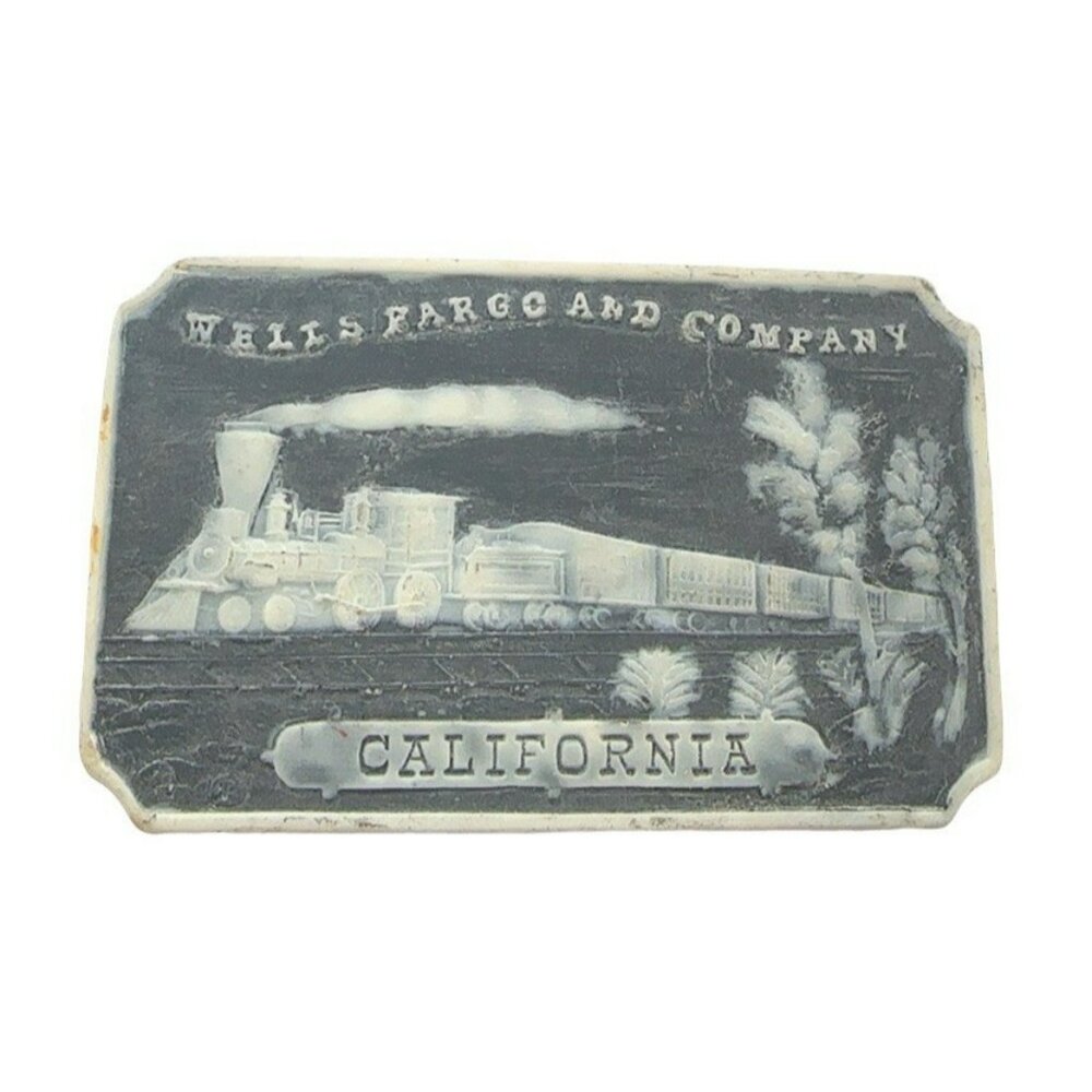 Vintage Estate Wells Fargo‎ and Company California Resin Belt Buckle! 100